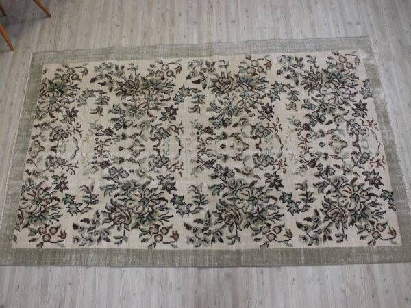 Vintage Handwoven Rug, Distressed - SKU 10613 - Detail View