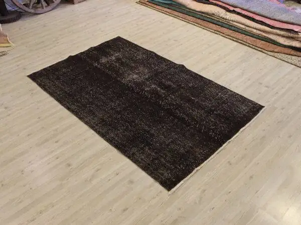 Hand-Woven Wool Vintage Rug, Handmade rug, wool & cotton wool/weave, size 114 × 183 cm, from Van, SKU 10669