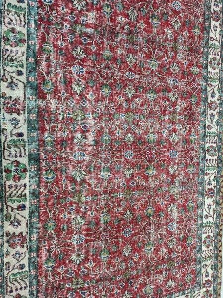 Vintage Hand-Woven Wool Rug - SKU 10836 - Detail View