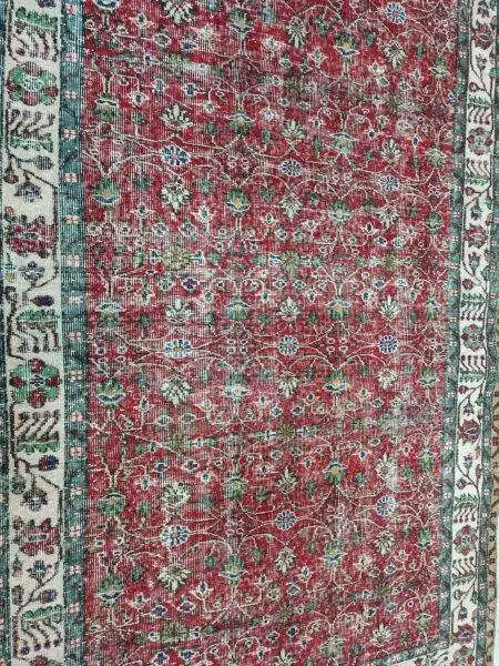 Vintage Hand-Woven Wool Rug - SKU 10836 - Detail View