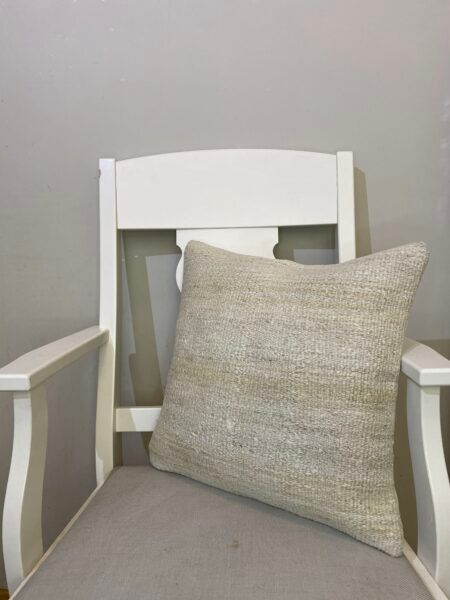 Handwoven Pillowcase, Pillowcases rug, wool, cotton & silk wool/weave, size 45 × 45 cm, from Gördes, SKU 111