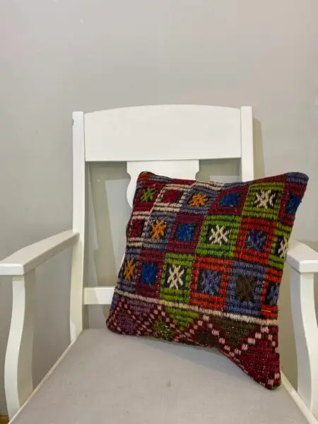 Hand-Woven Pillowcase, Pillowcases rug, wool wool/weave, size 45 × 45 cm, from Demirci, SKU 112