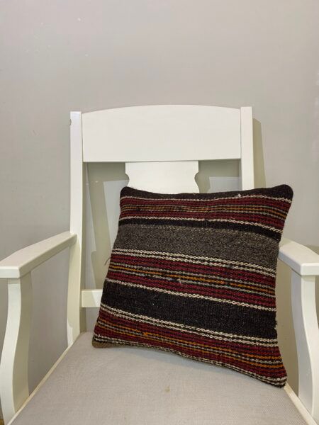 Handwoven Pillowcase, Pillowcases rug, wool & silk wool/weave, size 45 × 45 cm, from Yahyalı, SKU 128