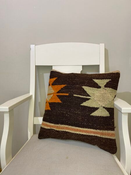 Handwoven Pillowcase, Pillowcases rug, cotton wool/weave, size 45 × 45 cm, from Demirci, SKU 131