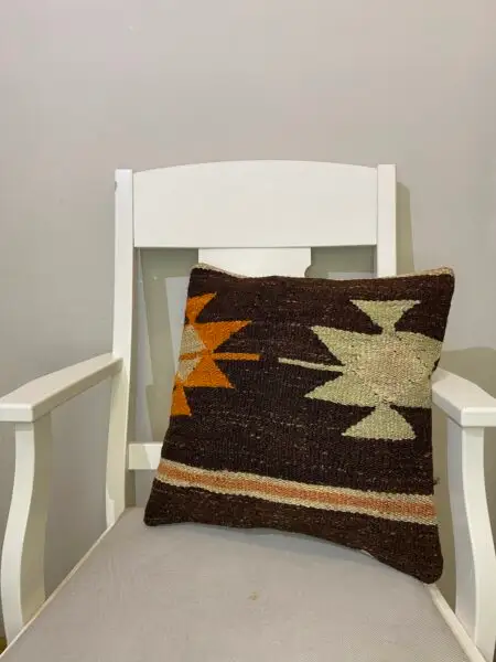 Handwoven Pillowcase, Pillowcases rug, cotton wool/weave, size 45 × 45 cm, from Demirci, SKU 131
