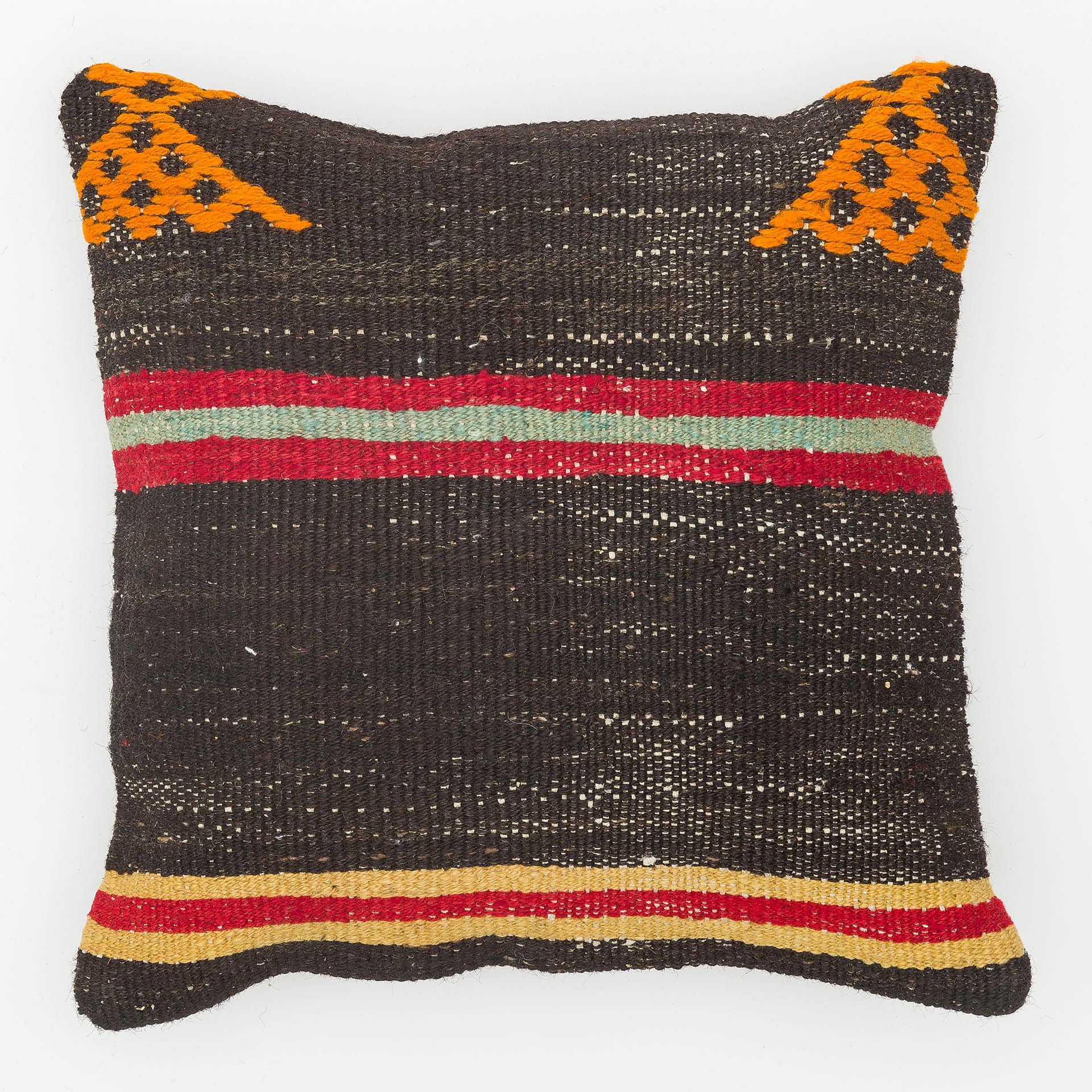 Hand-Woven Pillowcase, Pillowcases rug, wool & cotton wool/weave, size 40 × 40 cm, from Demirci, SKU 13697