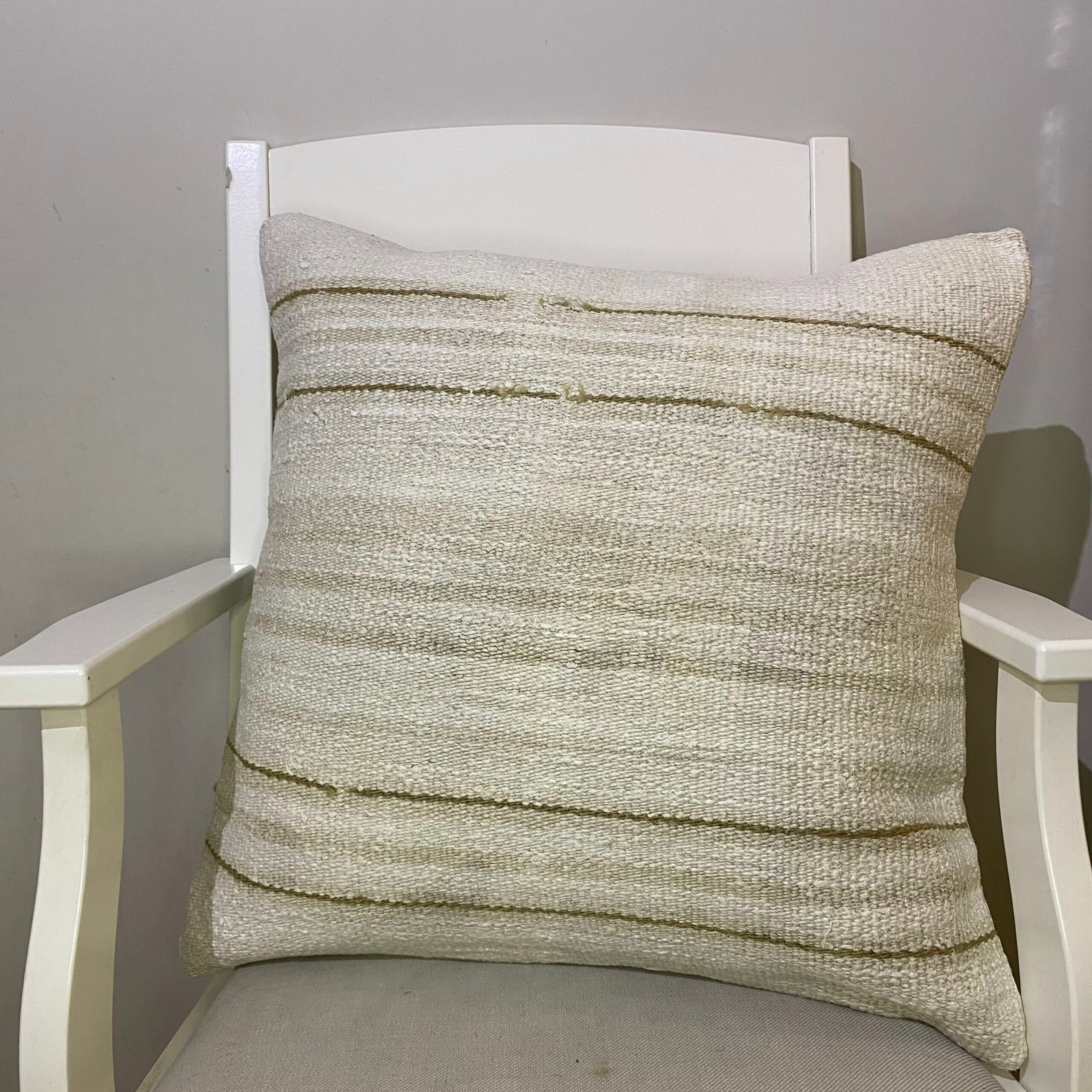 Hand-Woven Patchwork Pillowcase, Pillowcases rug, cotton wool/weave, size 50 × 50 cm, from Antalya, SKU 253