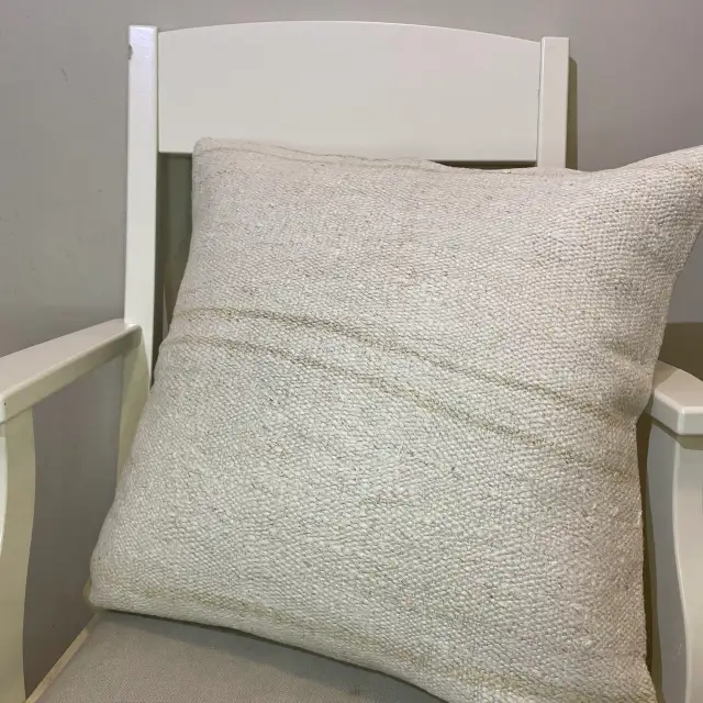 Hand-Woven Pillowcase, Pillowcases rug, wool & cotton wool/weave, size 50 × 50 cm, from Kars, SKU 270