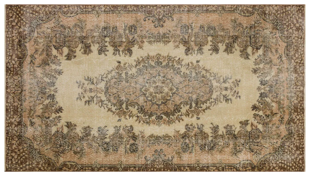 Hand-Woven Rug in Cream to Beautify Your Home, Handmade rug, wool wool/weave, size 165 × 280 cm, from Yahyalı, SKU 2755
