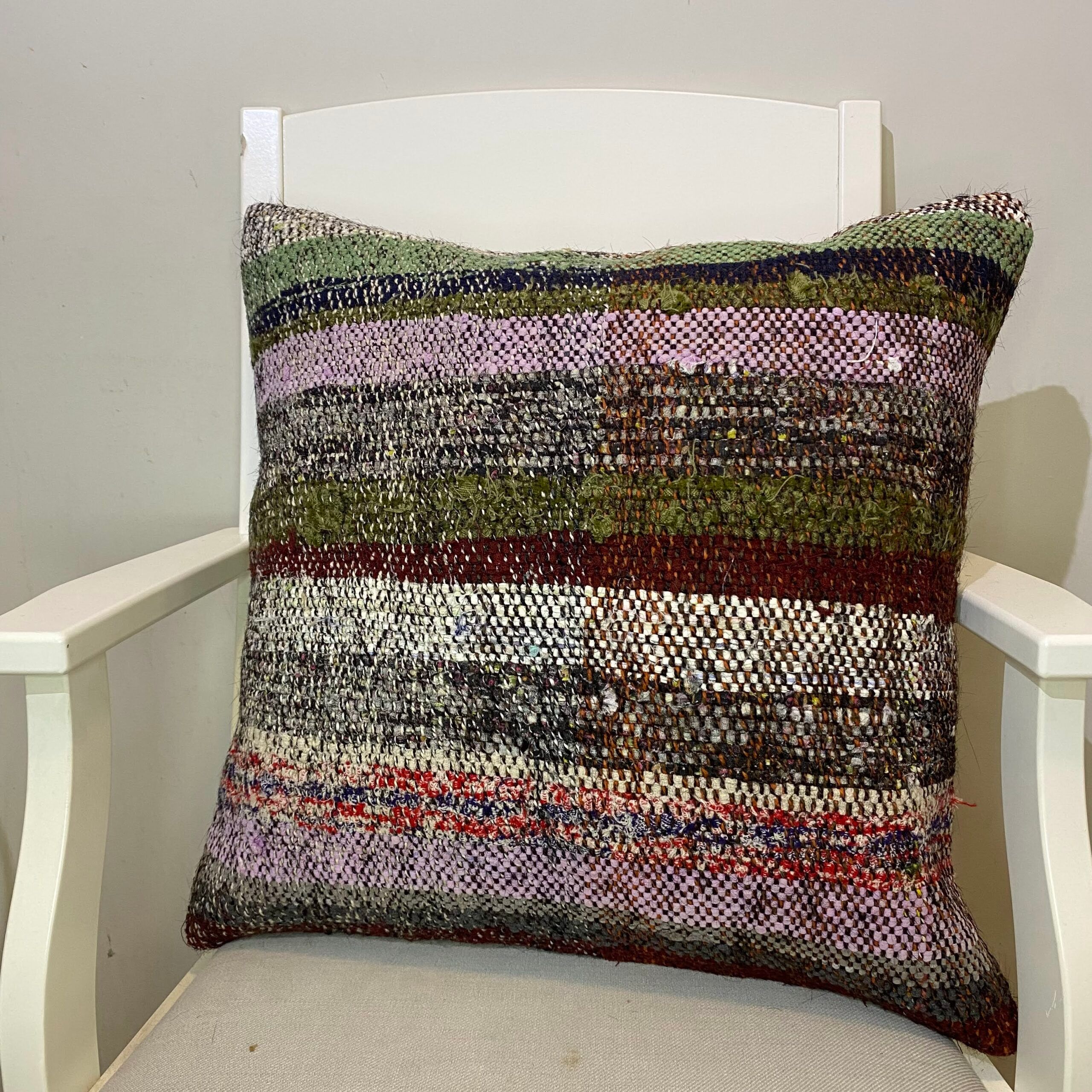 Hand-Woven Pillow Case, Pillowcases rug, wool wool/weave, size 50 × 50 cm, from Kars, SKU 334