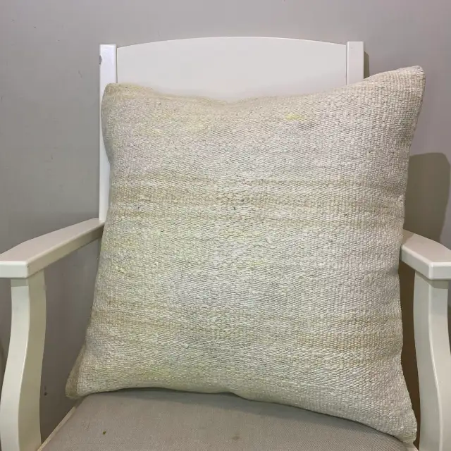 Hand-Woven Pillowcase, Pillowcases rug, wool & cotton wool/weave, size 50 × 50 cm, from Kayseri, SKU 335