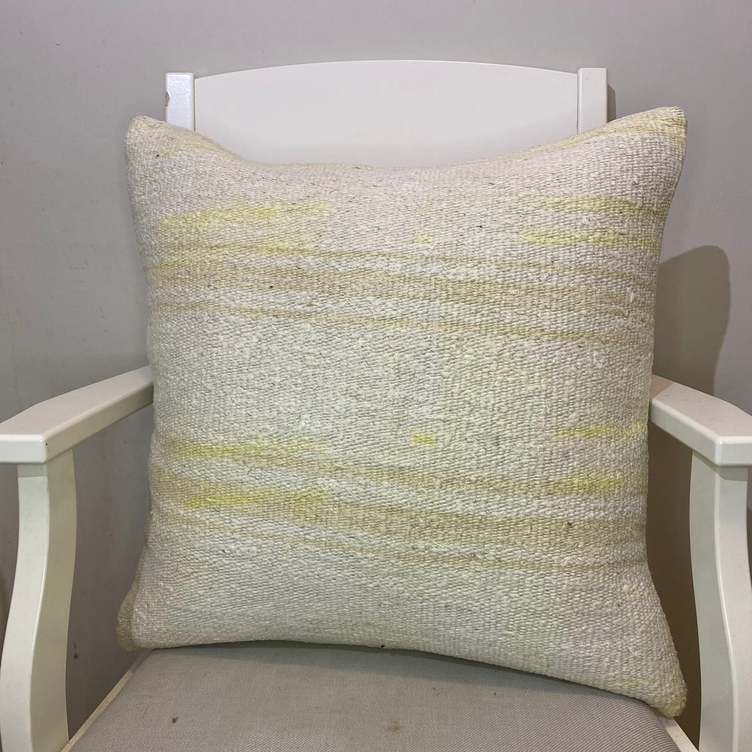 Hand-Woven Pillowcase, Pillowcases rug, wool & silk wool/weave, size 50 × 50 cm, from Oushak, SKU 344