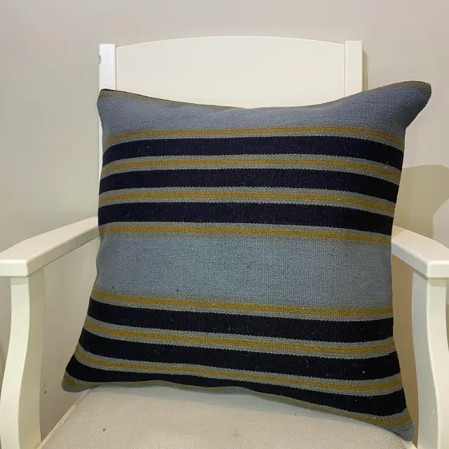 Hand-Woven Pillowcase, Pillowcases rug, wool wool/weave, size 50 × 50 cm, from Konya, SKU 345