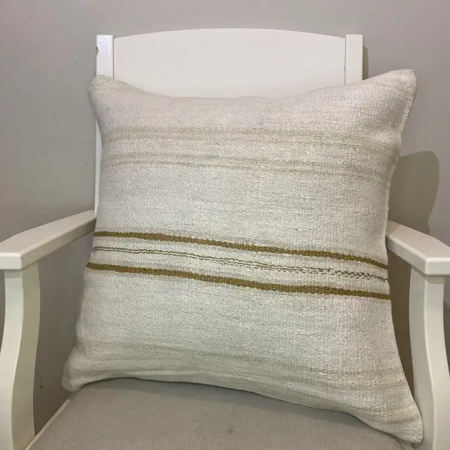 Hand-Woven Pillowcase, Pillowcases rug, wool wool/weave, size 50 × 50 cm, from Isparta, SKU 361