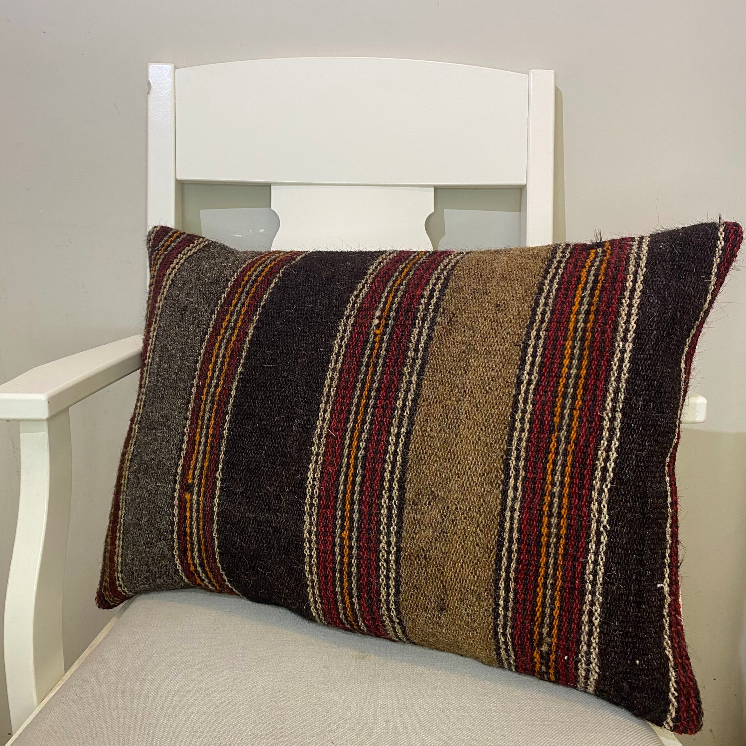 Hand-Woven Pillowcase, Pillowcases rug, wool, cotton & silk wool/weave, size 40 × 60 cm, from Hereke, SKU 380