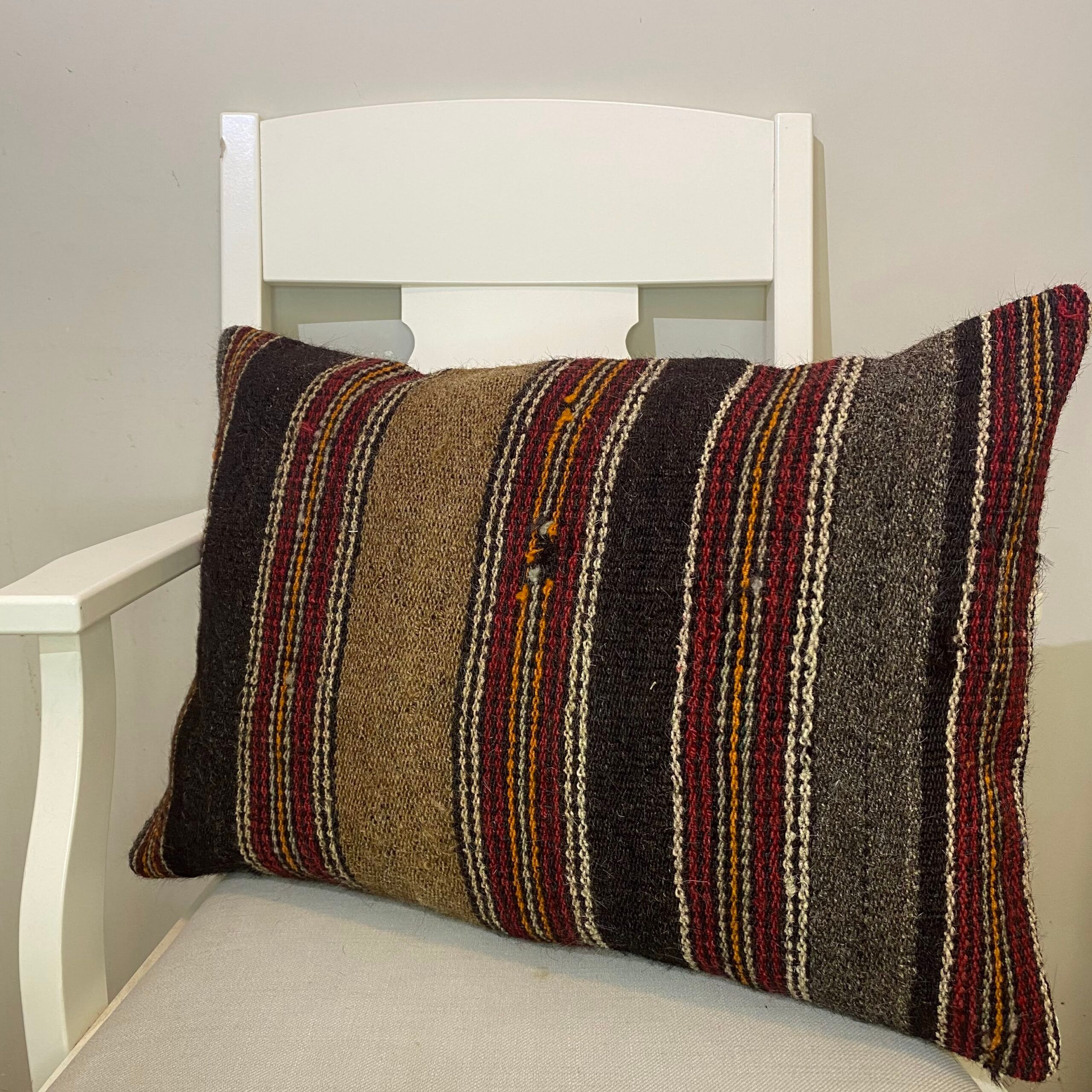Handwoven Pillowcase, Pillowcases rug, cotton wool/weave, size 40 × 60 cm, from Isparta, SKU 388