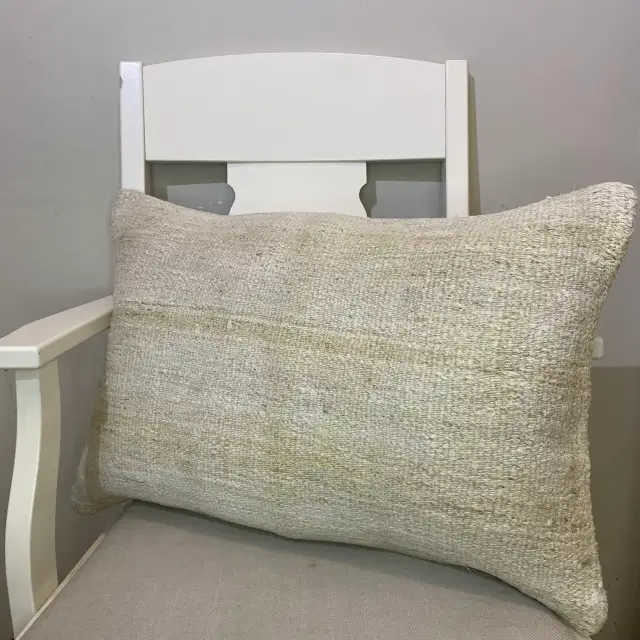 Hand-Woven Pillowcase, Pillowcases rug, wool, cotton & silk wool/weave, size 40 × 60 cm, from Antalya, SKU 399