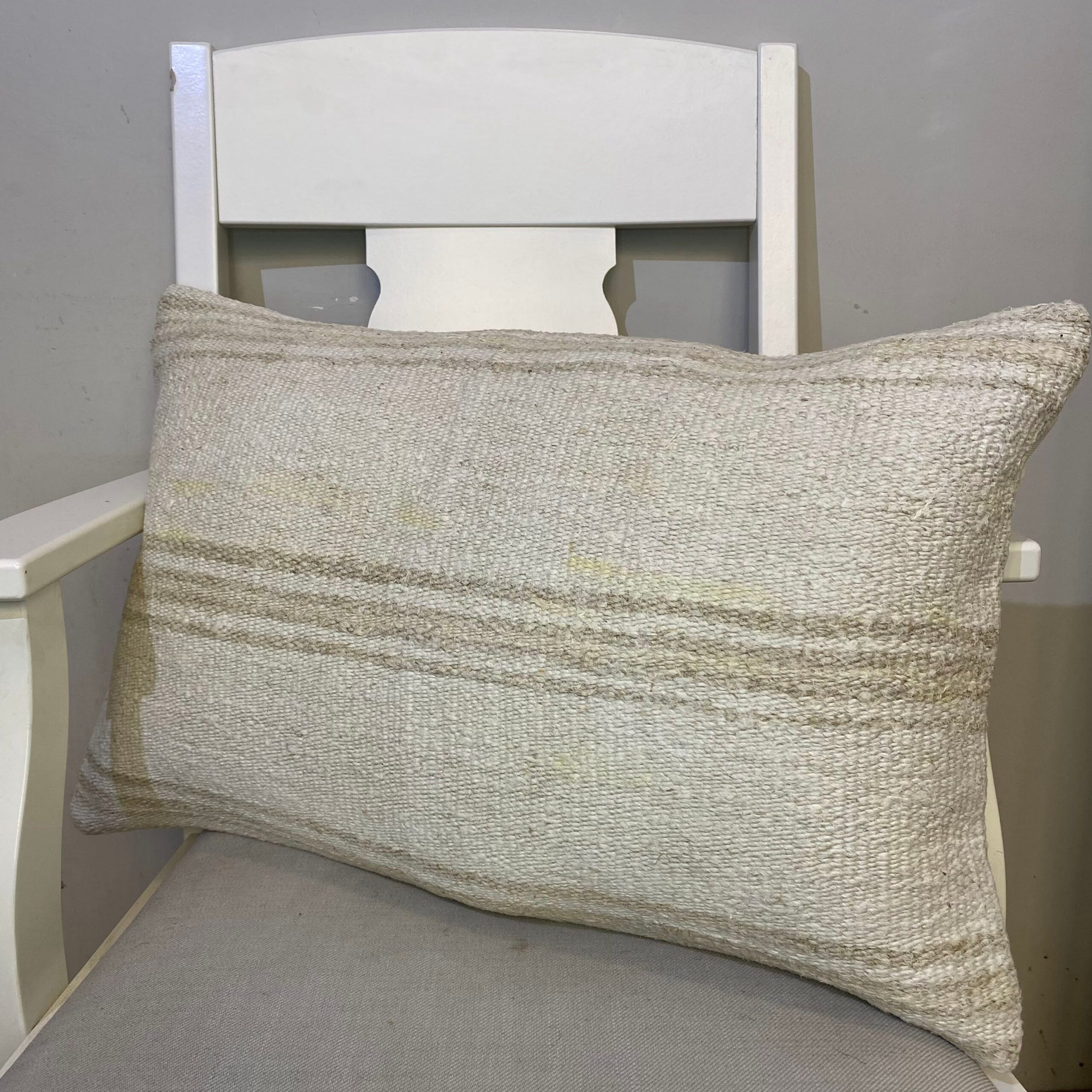 Handwoven Pillowcase, Pillowcases rug, wool & cotton wool/weave, size 40 × 60 cm, from Oushak, SKU 435