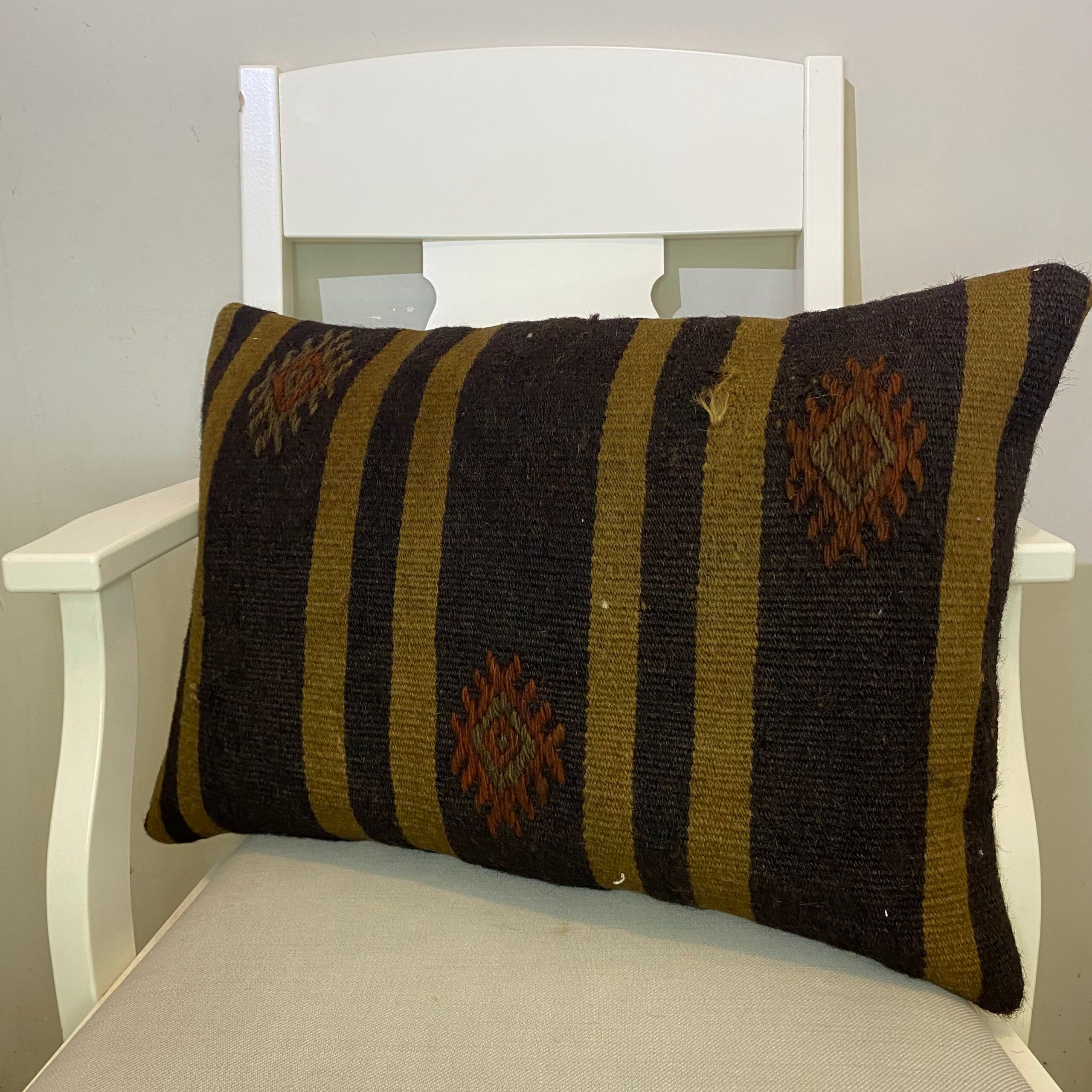 Hand-Woven Pillowcase, Pillowcases rug, wool wool/weave, size 40 × 60 cm, from Yahyalı, SKU 488