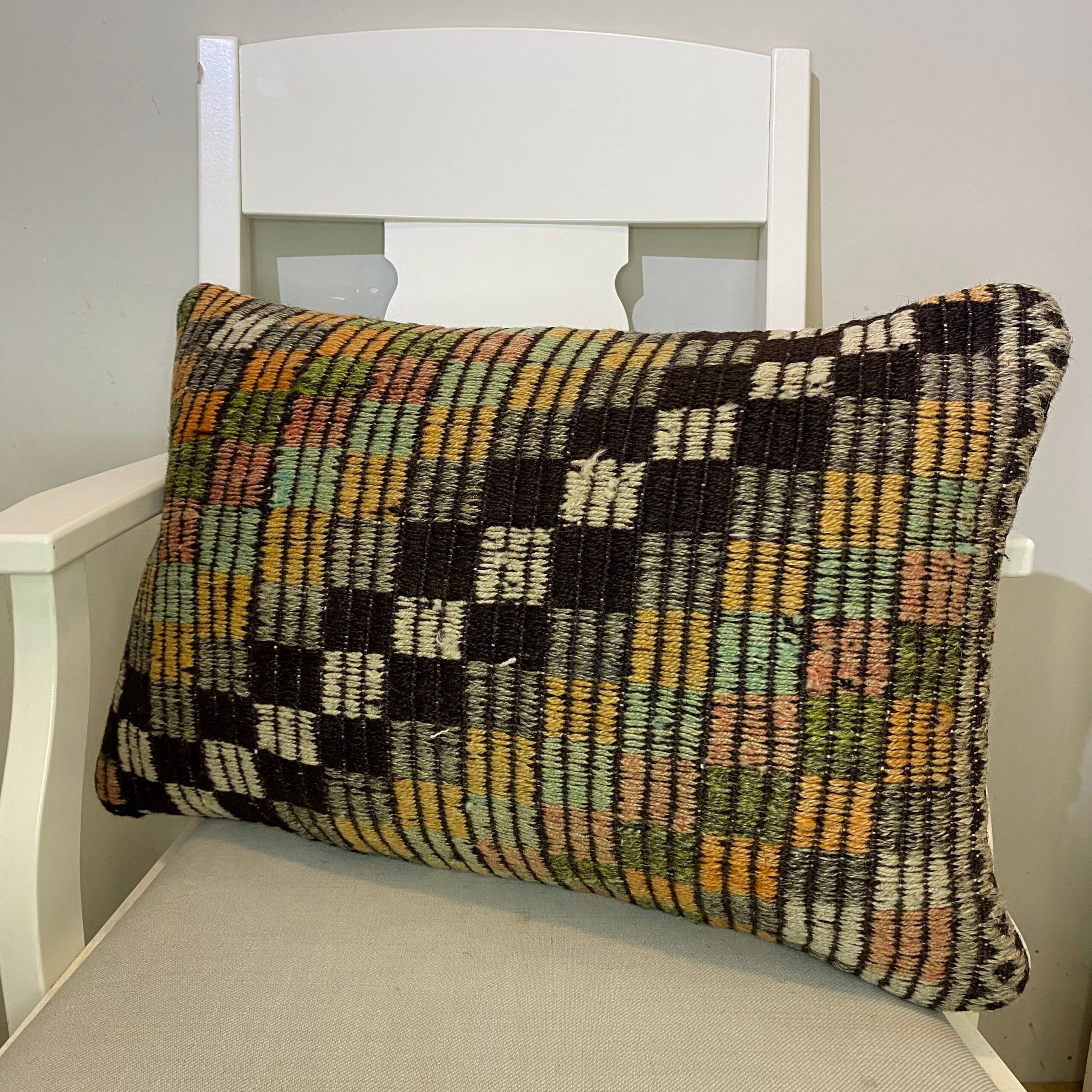 Hand-Woven Pillowcase, Pillowcases rug, wool wool/weave, size 40 × 60 cm, from Bergama, SKU 503