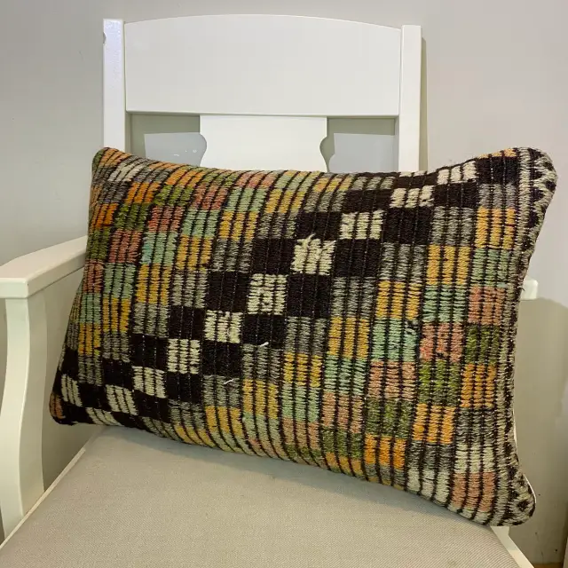 Hand-Woven Pillowcase, Pillowcases rug, wool wool/weave, size 40 × 60 cm, from Bergama, SKU 503