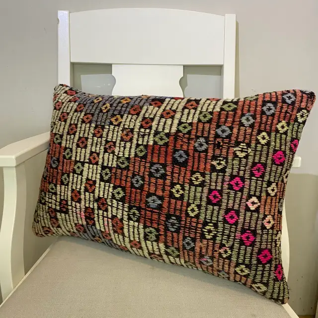 Handwoven Pillowcase, Pillowcases rug, wool wool/weave, size 40 × 60 cm, from Anatolia, SKU 508