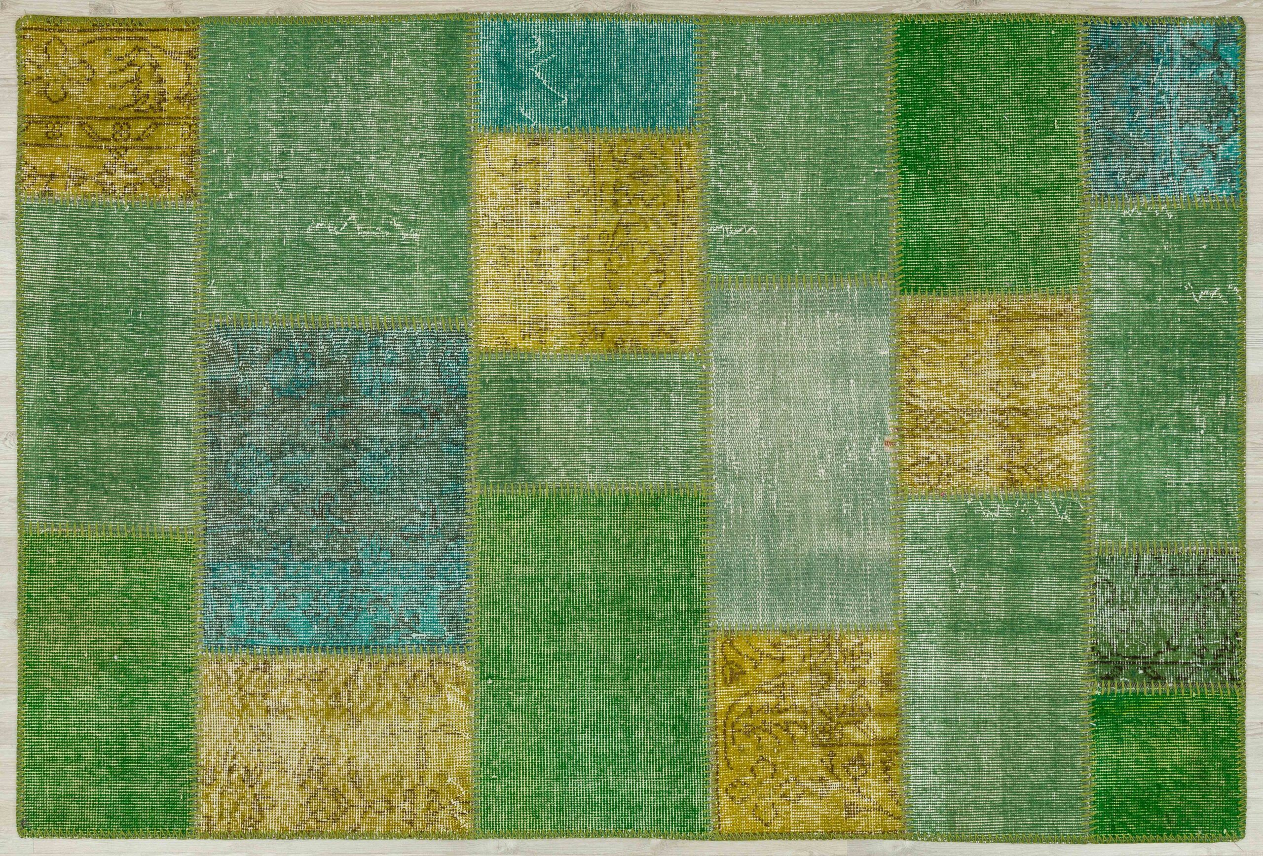 Modern, One-of-a-Kind Custom Patchwork Rug, Handmade rug, wool & cotton wool/weave, size 120 × 180 cm, from Anatolia, SKU 5235