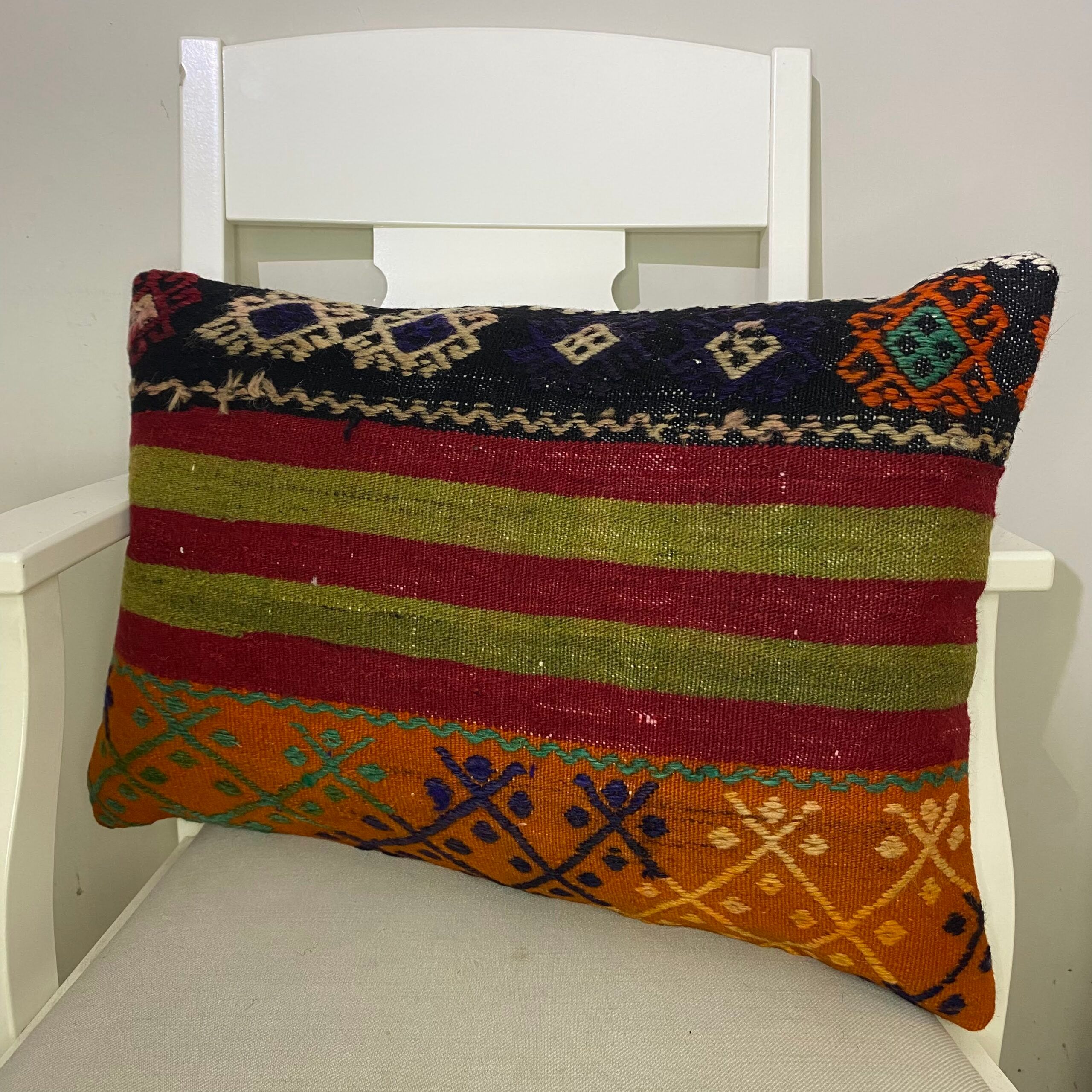 Hand-Woven Pillowcase, Pillowcases rug, wool wool/weave, size 40 × 60 cm, from Bergama, SKU 538