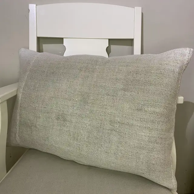 Hand-Woven Pillowcase, Pillowcases rug, wool, cotton & silk wool/weave, size 40 × 60 cm, from Isparta, SKU 554