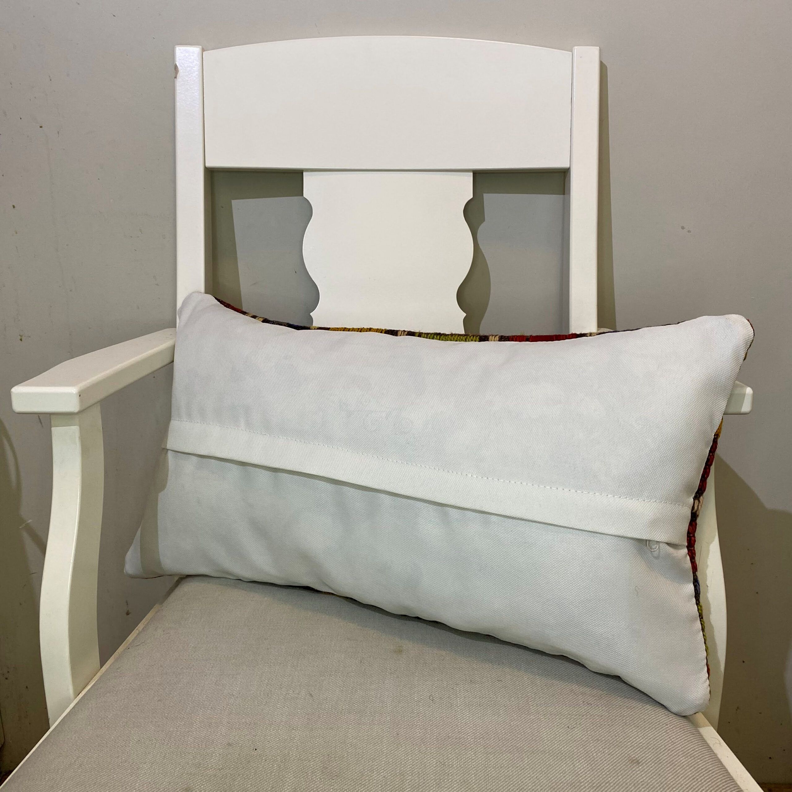Hand-Woven Patchwork Pillowcase - SKU 567 - Detail View