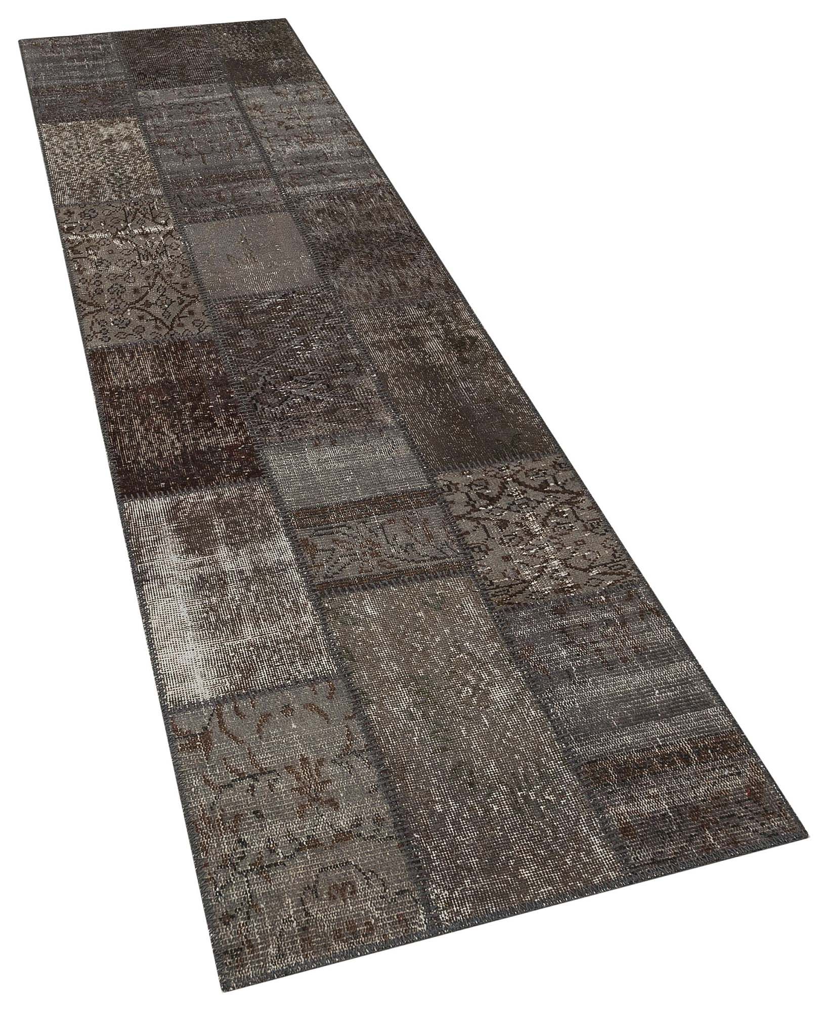 Traces of the Past Patchwork Rug, Handmade rug, silk wool/weave, size 80 × 300 cm, from Yahyalı, SKU 5947