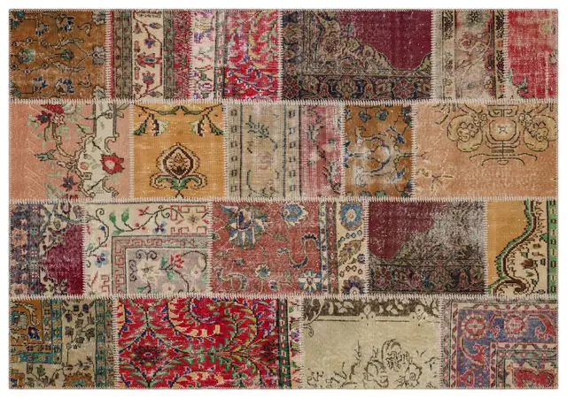Antique-Style Wool Rug - SKU 6239 - Detail View