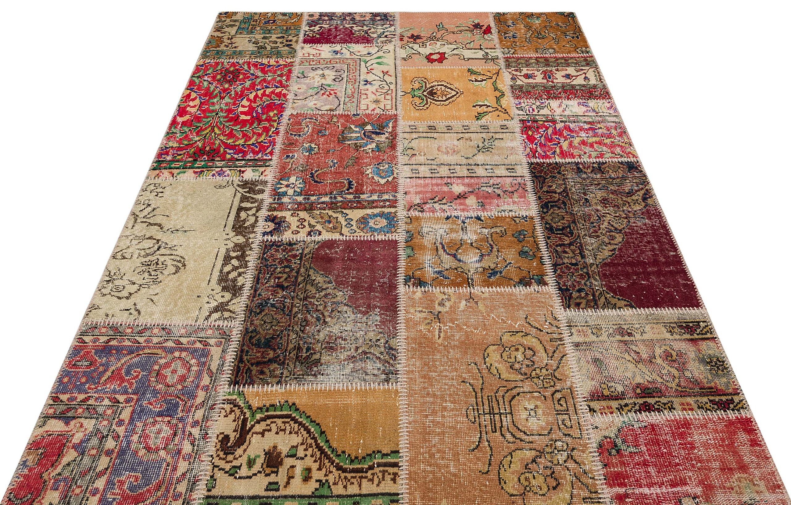 Antique-Style Wool Rug, Handmade rug, wool & silk wool/weave, size 160 × 230 cm, from Anatolia, SKU 6239