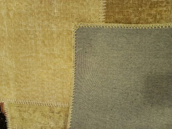 Anatolian-Patterned Distressed Patchwork Rug - SKU 6421 - Detail View