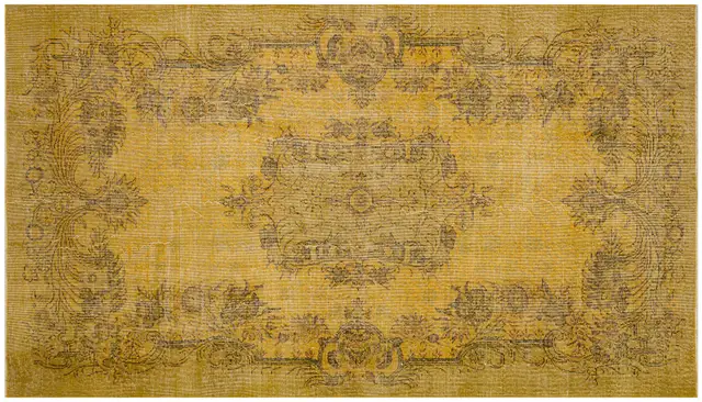 Vintage Distressed Hand-Knotted Rug - SKU 7784 - Detail View