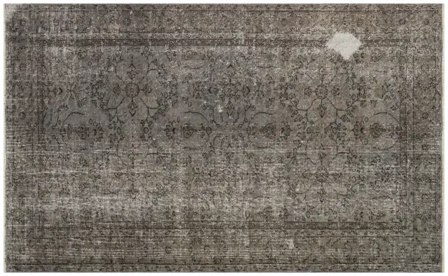 Distressed Hand-Woven Vintage Rug - SKU 8403 - Detail View