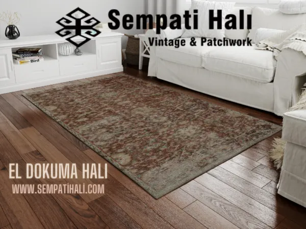Classic, Modern, Vintage Hand-Woven Rug, Handmade rug, cotton wool/weave, size 131 × 240 cm, from Kars, SKU 8597