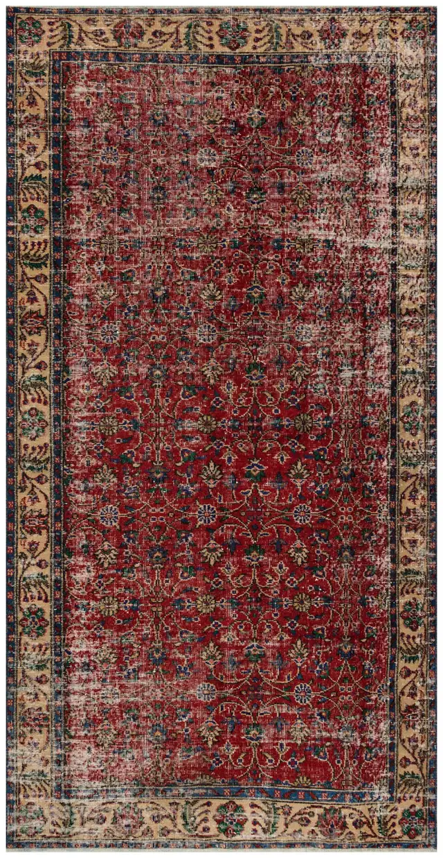 Traditional Vintage Handmade Rug - SKU 9096 - Detail View