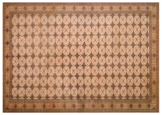 Hand-Woven, Distressed Vintage Kayseri Rug - SKU 9999 - Detail View
