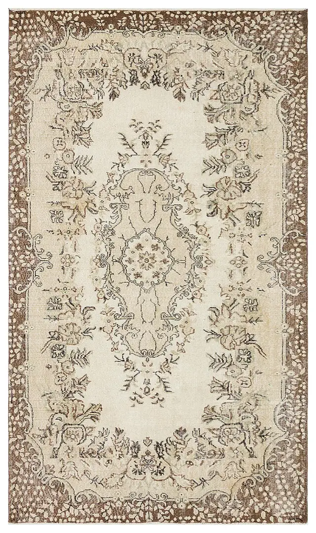 Antique Hand-Woven Wool Rug - SKU F1086 - Detail View