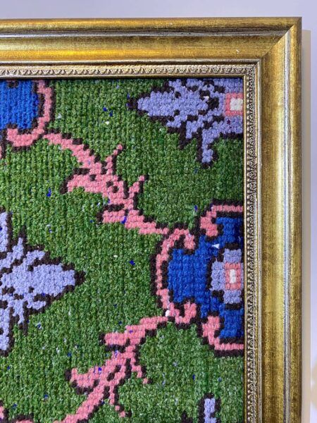 Wool Art T028: Capturing the Spirit of Antique Rugs - SKU T028 - Detail View