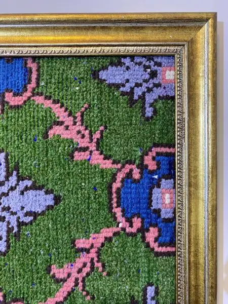 Wool Art T028: Capturing the Spirit of Antique Rugs - SKU T028 - Detail View