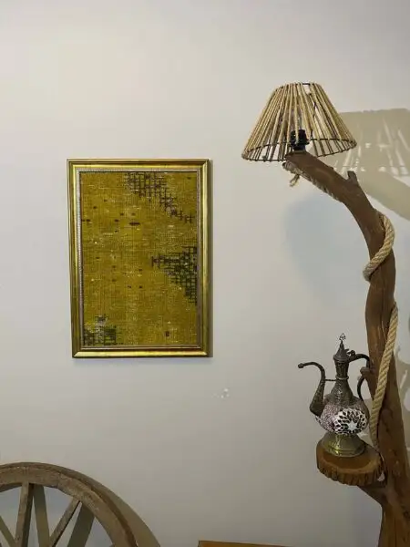 Painting Depicting the Story of an Ancient Turkish Rug - SKU T030 - Detail View