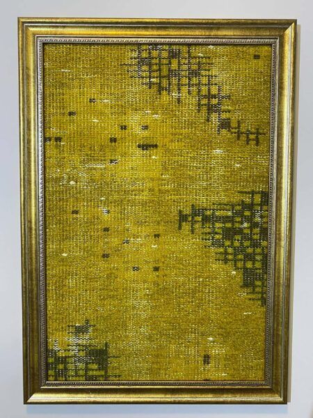 Painting Depicting the Story of an Ancient Turkish Rug, Paintings rug, silk wool/weave, size 50 × 70 cm, from Kayseri, SKU T030