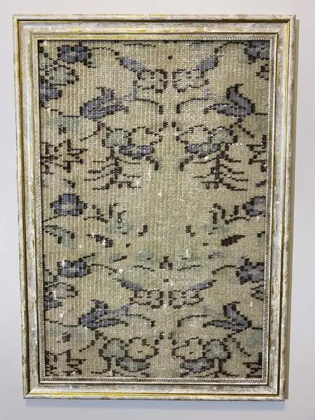 A Masterpiece Inspired by Turkish Rugs, Paintings rug, wool & silk wool/weave, size 50 × 70 cm, from Cappadocia, SKU T037